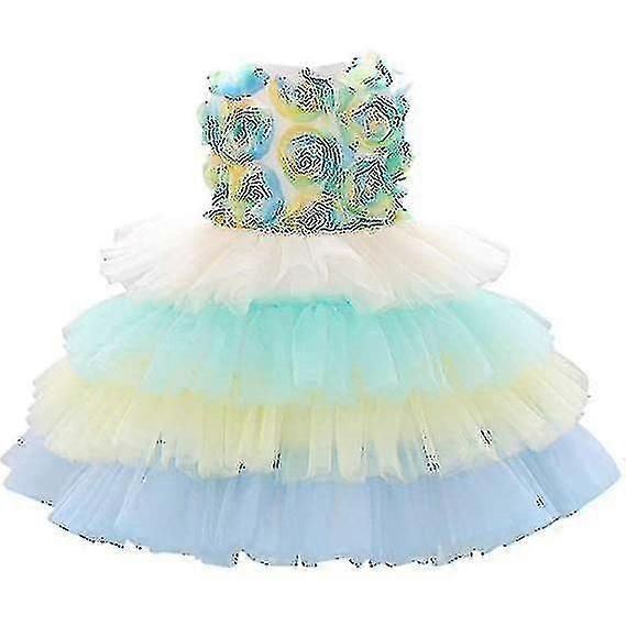 Flicka Blomma Spädbarn Tutu Tyll Klänningar För 6-24m