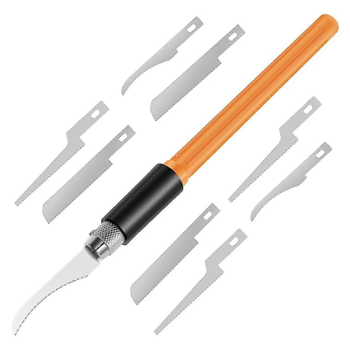 Hand Saw Non-slip Hobby Saw Held Durable Craft Tool With 9 Blades For Carving Pruning