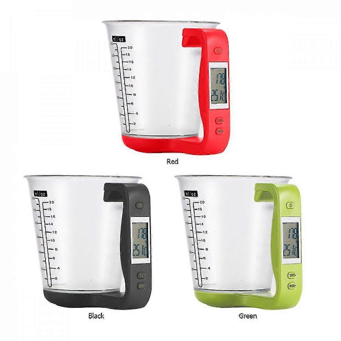 In 1 1kg 600ml Capacity Measuring Cup Detachable Kitchen Scale Beaker Electronic Food Amount Weight Measuring Tool Unit Conversion/tare Function Lcd D