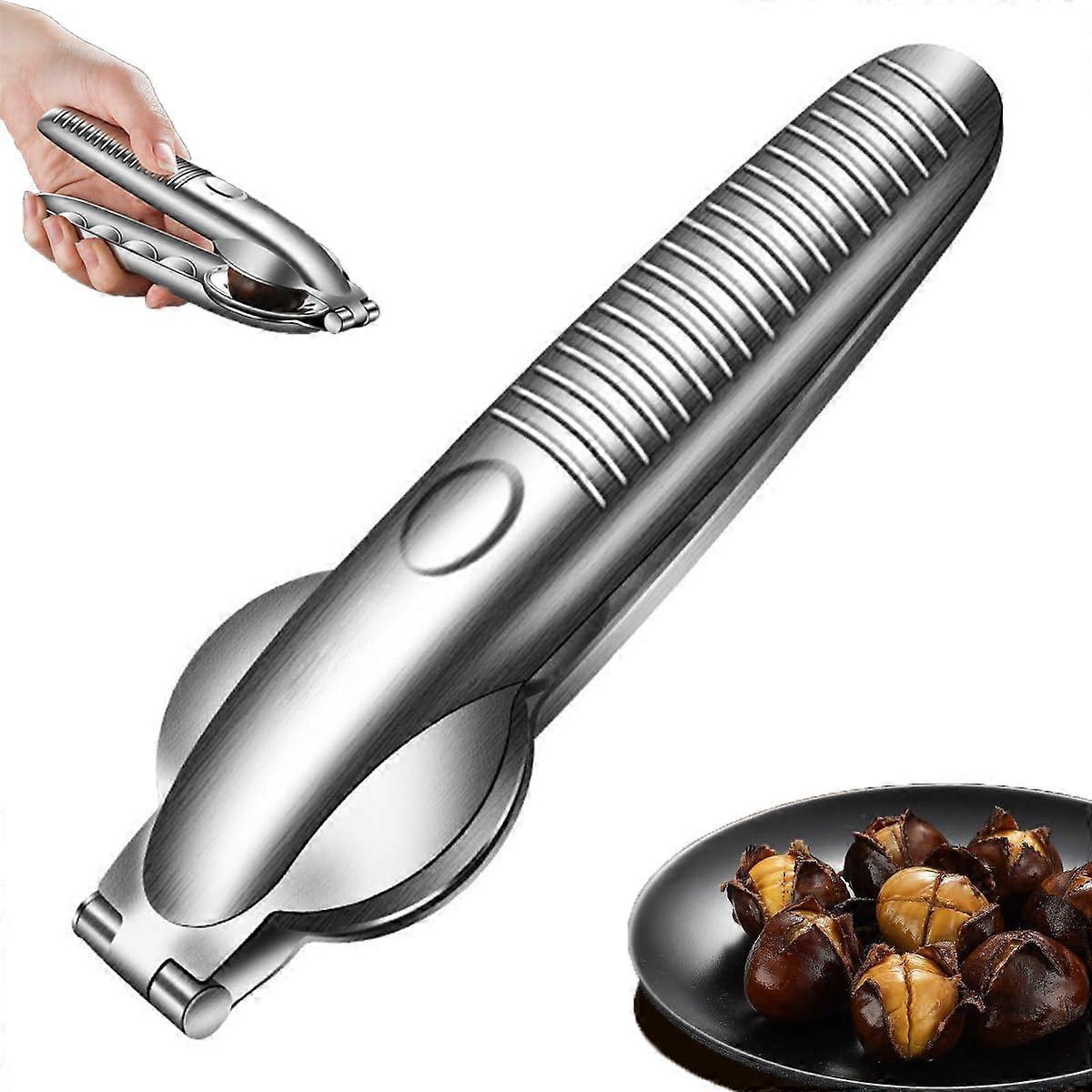 Nutcracker Chestnut Clip Nut Cracker Sheller Walnut Pliers Metal Nut Opener Plier Multifunctional Chestnut Opener,2024 Ping