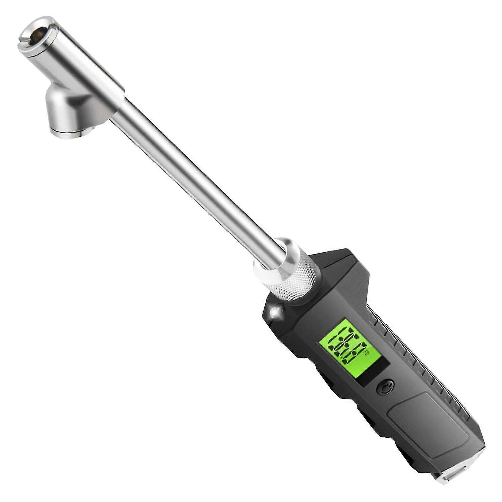 Illuminated Heavy-duty Truck Tire Pressure Gauge With Lcd Luminous Display Dual-head Digital Tire P T