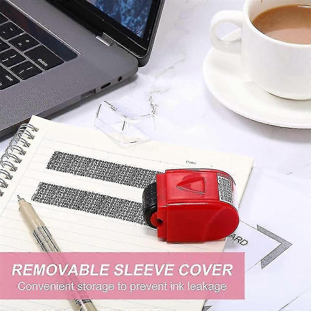 5pcs Privacy Stamp Roll Id Protection Roller Stamp Identity Theft Protection Roller Stamp For Mail, Privacy Confidential