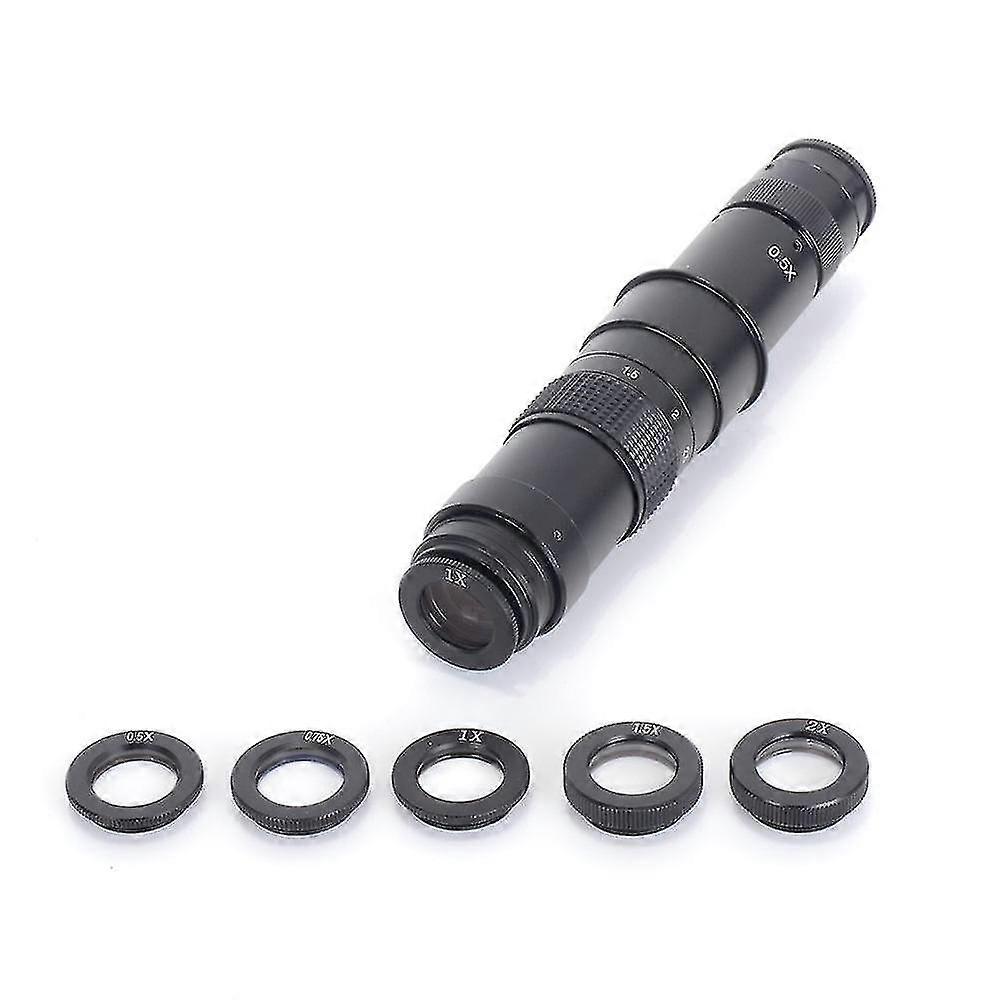 Hayear 0.5x 0.75x 1x 1.5x 2x Auxiliary Barlow Industrial Microscope Camera Objective Lens For 180x Microscope Camera C-mount Len