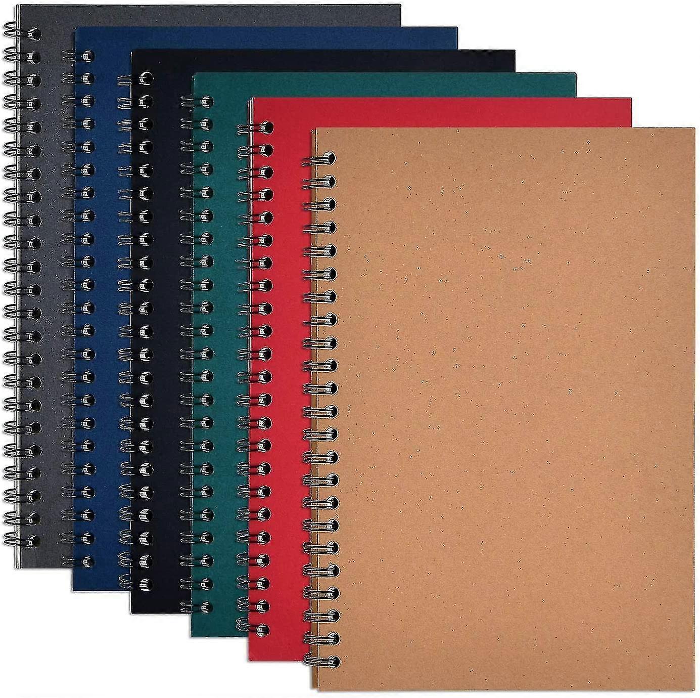 6 قطع الملونة دوامة دفتر ملاحظات الطالب كتاب دراسة صغير دوامة دفتر ملاحظات مكتب بسيط كتاب العمل يوميات لا