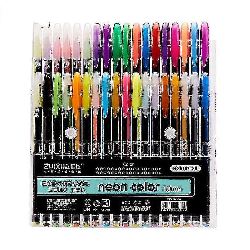 12 Pcs/set Of Flash Gel Pen Set