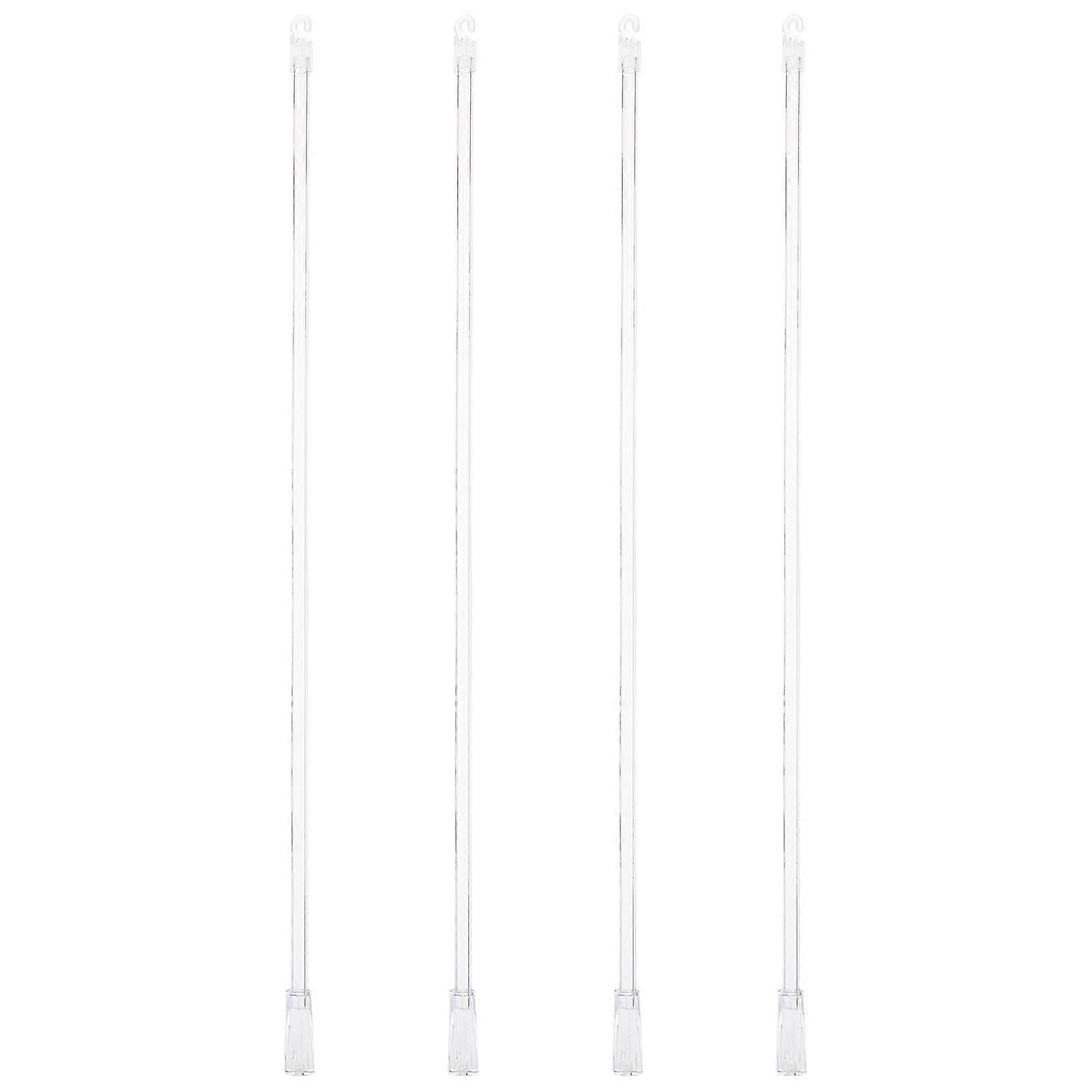 4pcs Home Blinds Pulling Rods Transparent Blinds Handles Vertical Blinds Wands