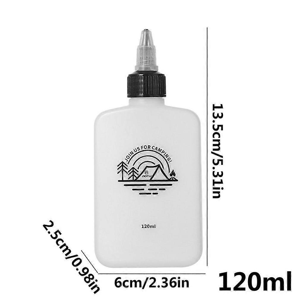 زجاجة توابل التخييم 120 مل زجاجة موزع الزيت HDPE حاوية بهار جرة ضغط زجاجة للوازم التخييم