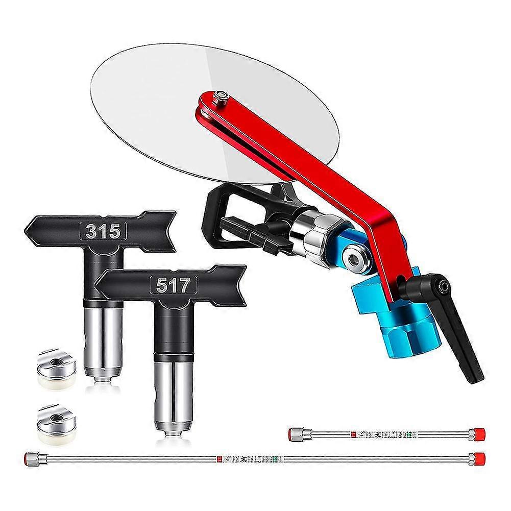 7 Stück Spray Guide Zubehör Werkzeug Airless Paint Sprayer Guide Edge Spray Tool für Airless Paint S