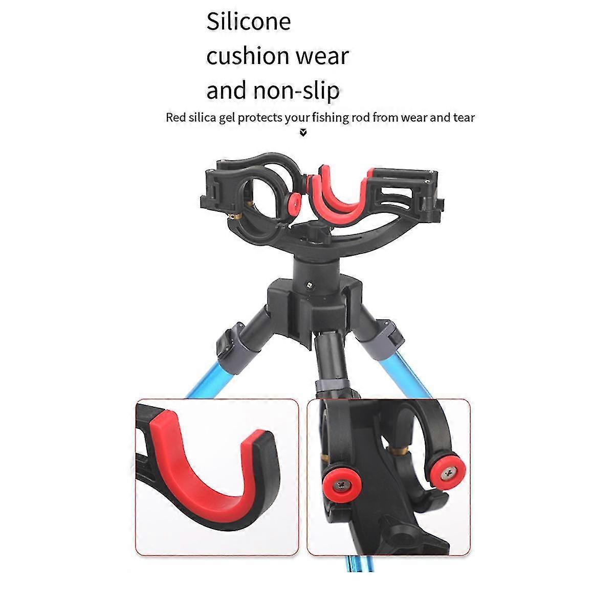 مثلث الصيد القطب الرف قابل للتعديل حامل عمود الصيد القابل للطي المحمولة متعددة الوظائف لنمط الصيد في الهواء الطلق ب