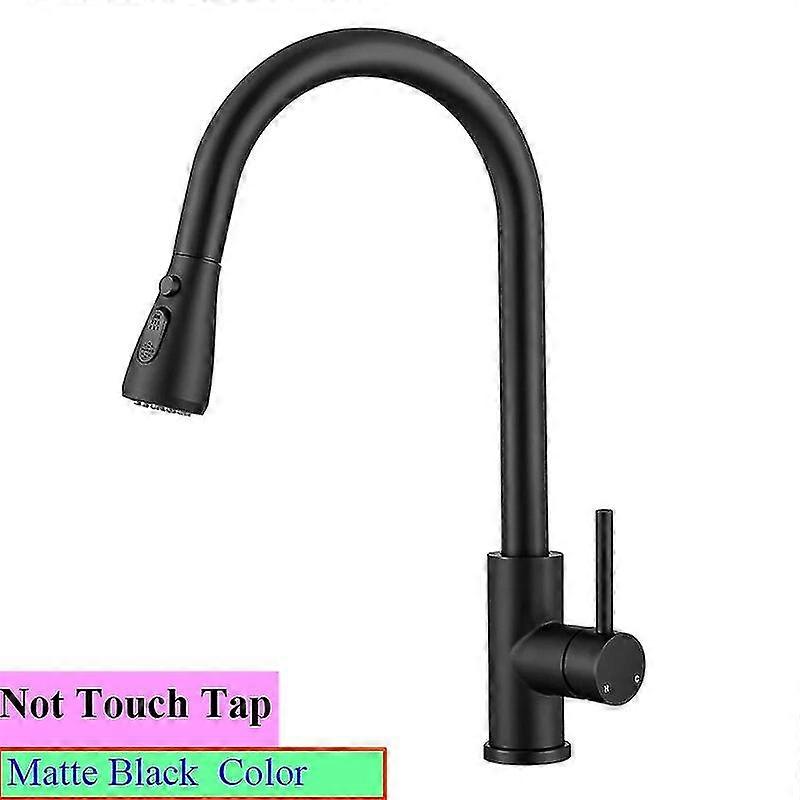 Exquisite Smart Touch Kitchen Faucet Three Function Pull Dow Sprayer Hot Cold Kitchen Mixer Tap Brushed Gold Touch Pull Out Kitchen Faucet