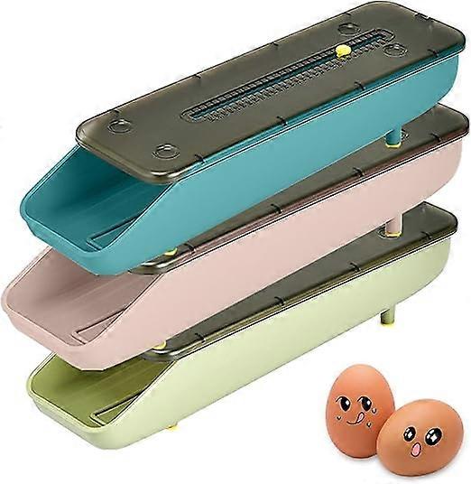 Plastic Automatic Egg Storage Box for Kitchen Refrigerator Egg Storage Egg