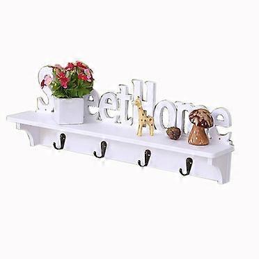 Key Rack With Shelf, Sweet Home Key Rack Key Board White Hook