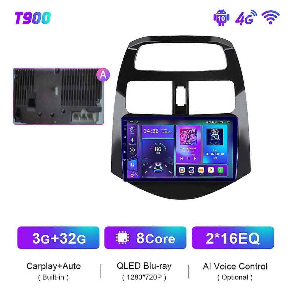 Redkid T900 DSP Android 10 Car Radio For CHEVROLET Spark Beat Matiz Creative 2010-2014 Multimedia GP