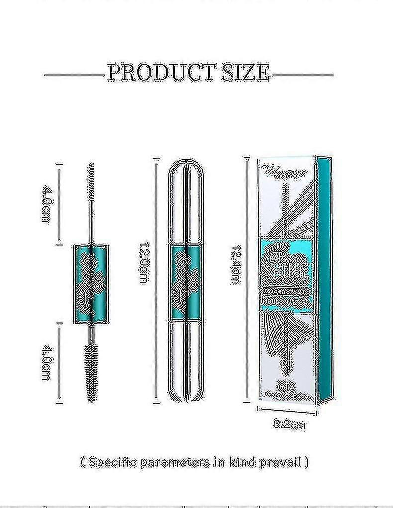 1pcs Double Headed Mascara 4d Waterproof