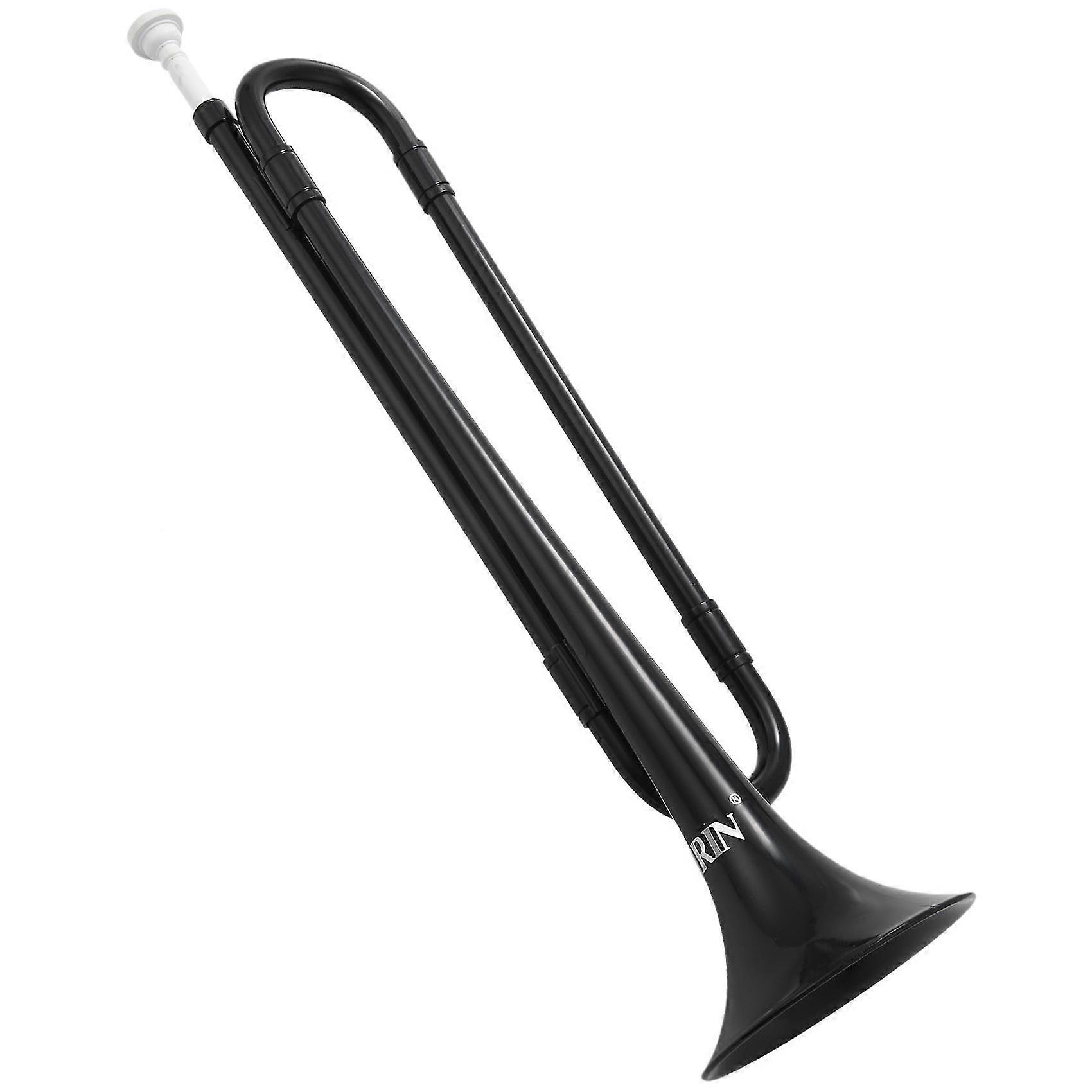 B שטוח חצוצרת בוגל פלסטיק ידידותי לסביבה עם פיה לתלמיד בית הספר להקה שחור