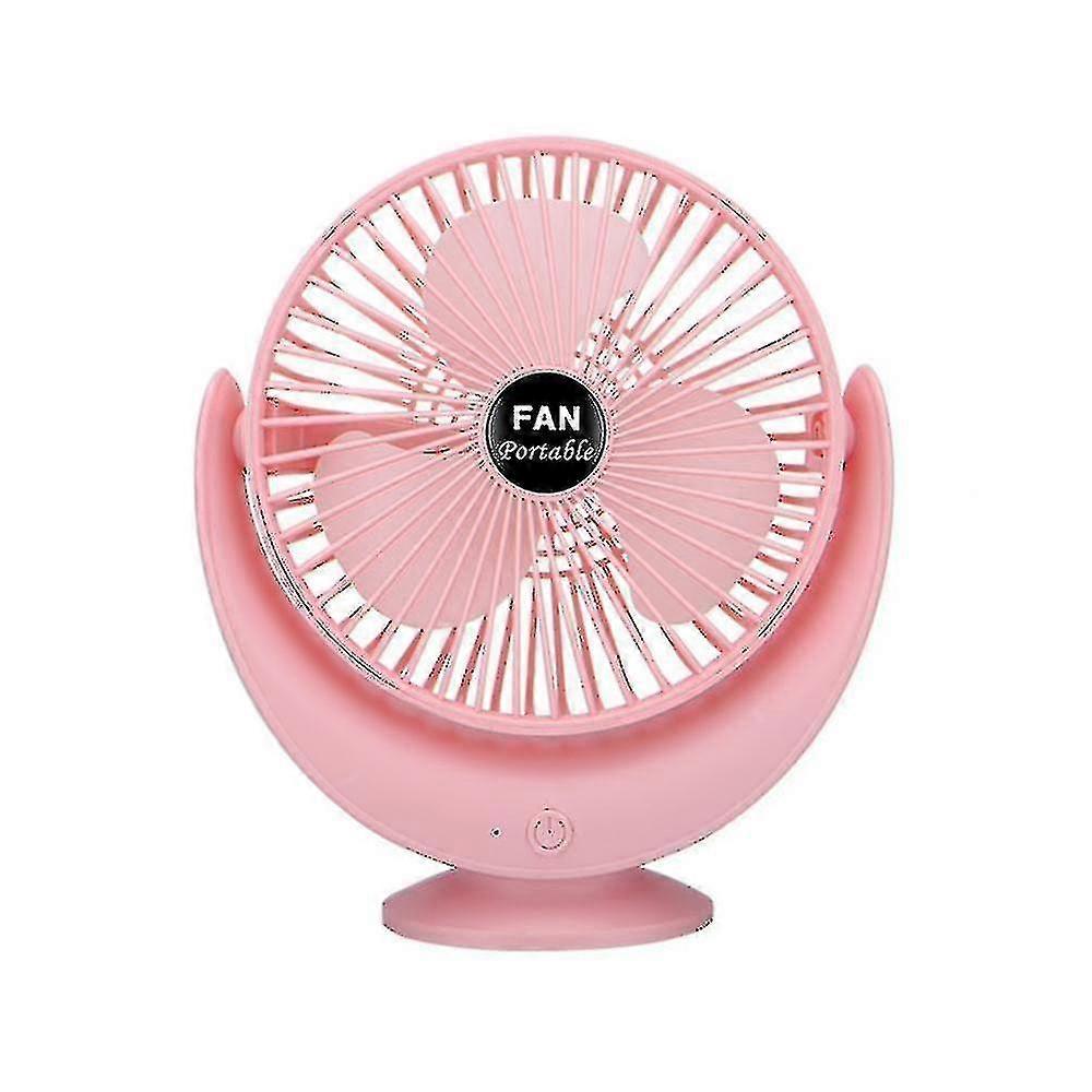 Homemiyn Mini Fan-rechargeable, Quiet And Strong Wind Summer Must-have(22.6x17.5cm)(pink)