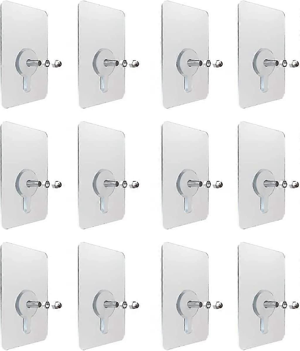 Adhesive Screws, Transparent Hooks, Self-adhesive Hanging Hooks, Self-adhesive