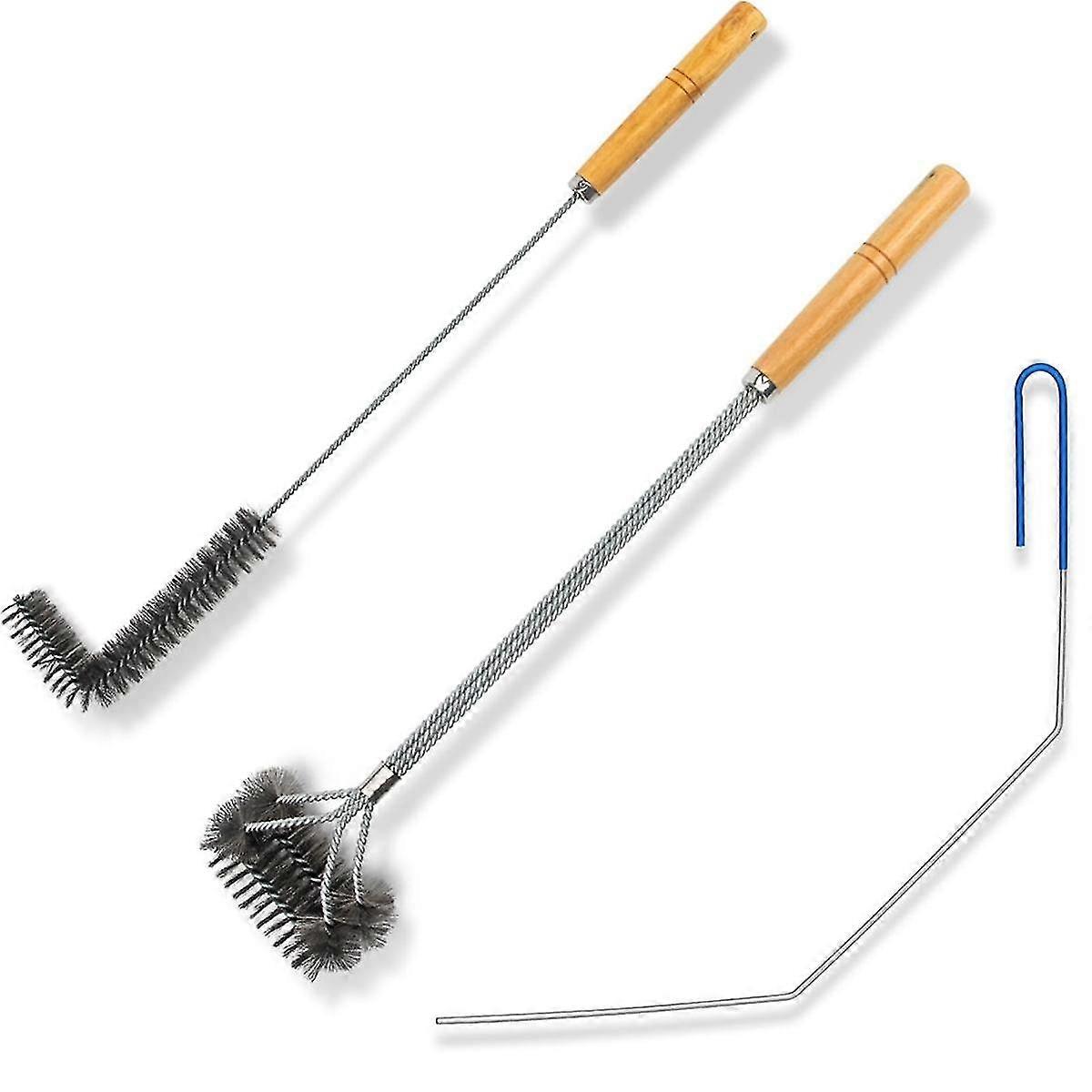 3 pezzi di utensili per la pulizia della friggitrice, utensili per la pulizia della friggitrice in acciaio inossidabile, spazzola per cestello della friggitrice, utensili con spazzola per la pulizia della friggitrice ad aria