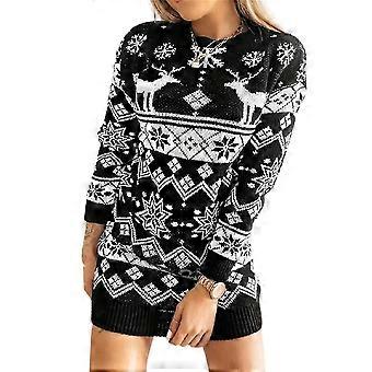 Dresses women christmas xmas jumper sweater dress knit pullover tuni |  Fruugo UK