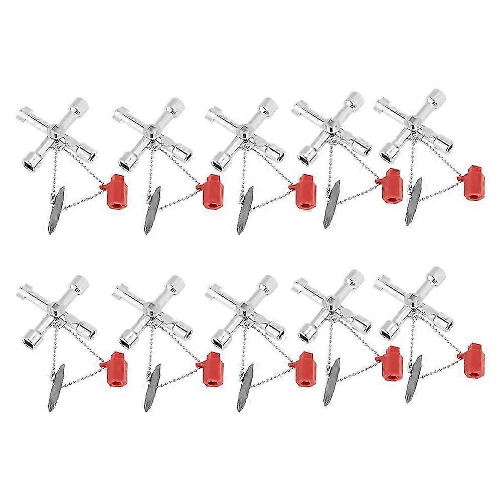 Universal Control Cabinet -Key Wrenches Zinc Alloy Construction Compact Size 10pcs
