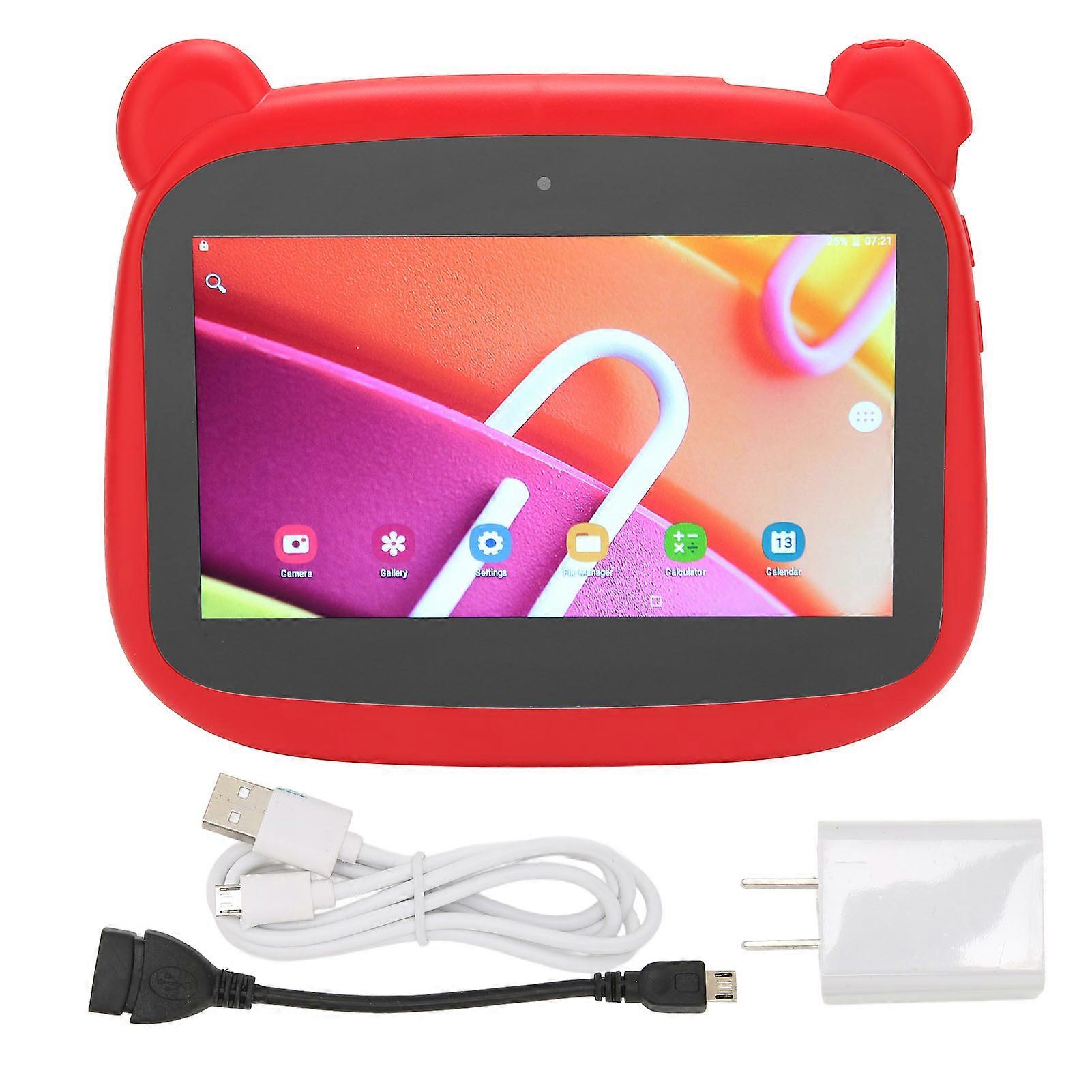 Enfants Tablette 7 Pouces Petit Ours En Forme 2 Go 32 Go 5000mAh Octa Core CPU 7 Pouces Tablette US Plug 100 ?240V