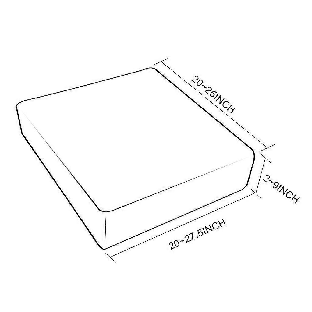 9xStretchスパンデックスジャカードソファソファシートクッションカバーワインレッドサイズS