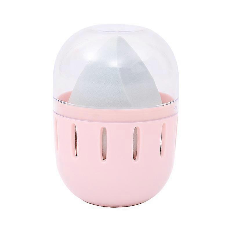 Makeup sponge holder storage box with transparent cover, dustproof (without beauty egg)