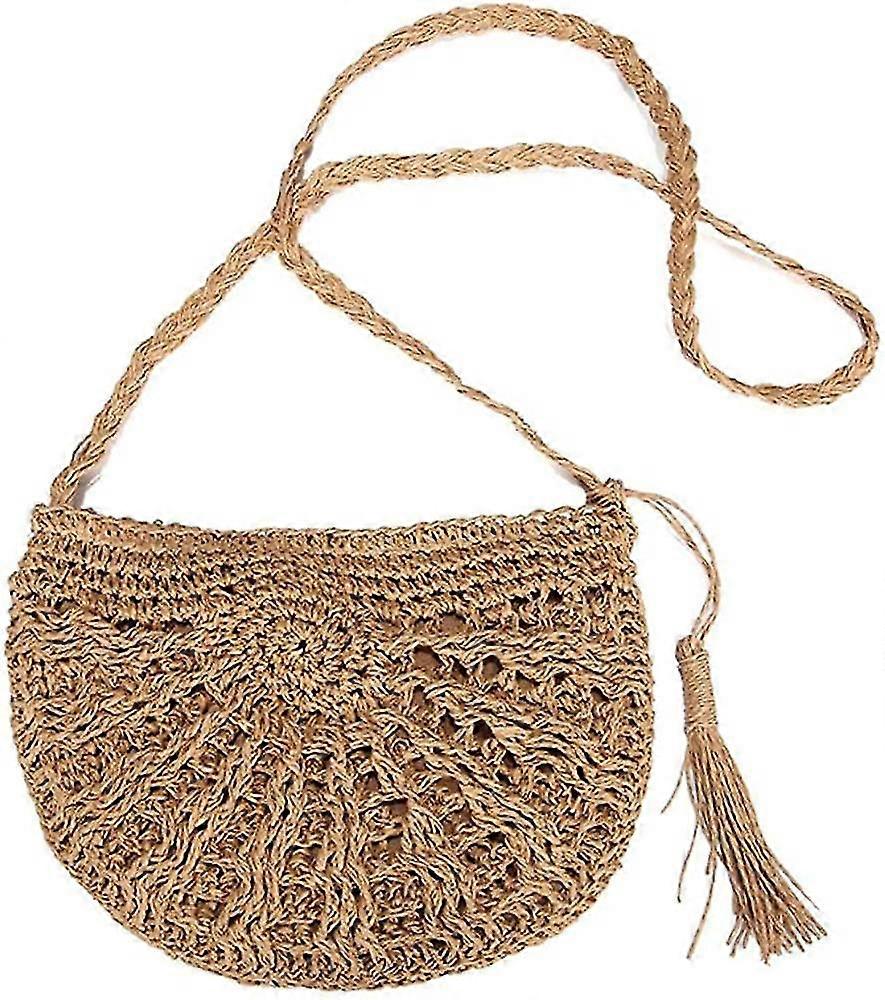 Sac en paille, sac à panier, sac à bandoulière de tissage fait à la main  pur, nouveau style rétro paille tressé sac à bandoulière sac à bandoulière 