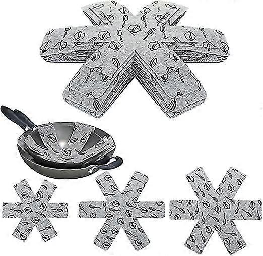 15 Pcs Pan Protectors For Stacking, 3 Difference Size Pot Pan Separators For Cookware Pots Lids Glass Bowls