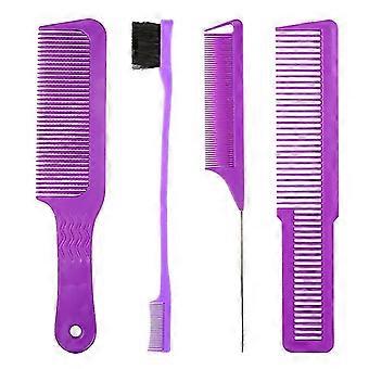 4pcs Anti-static Wide Teeth Comb Detangling Hair Brush
