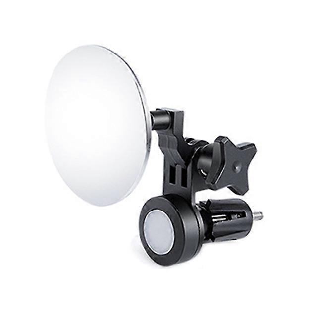 Bike Handlebar Mirror Bicycle Rearview Mirror With Light Angle-adjustable Stainless Steel Back Mirror For Cycling Bike Part
