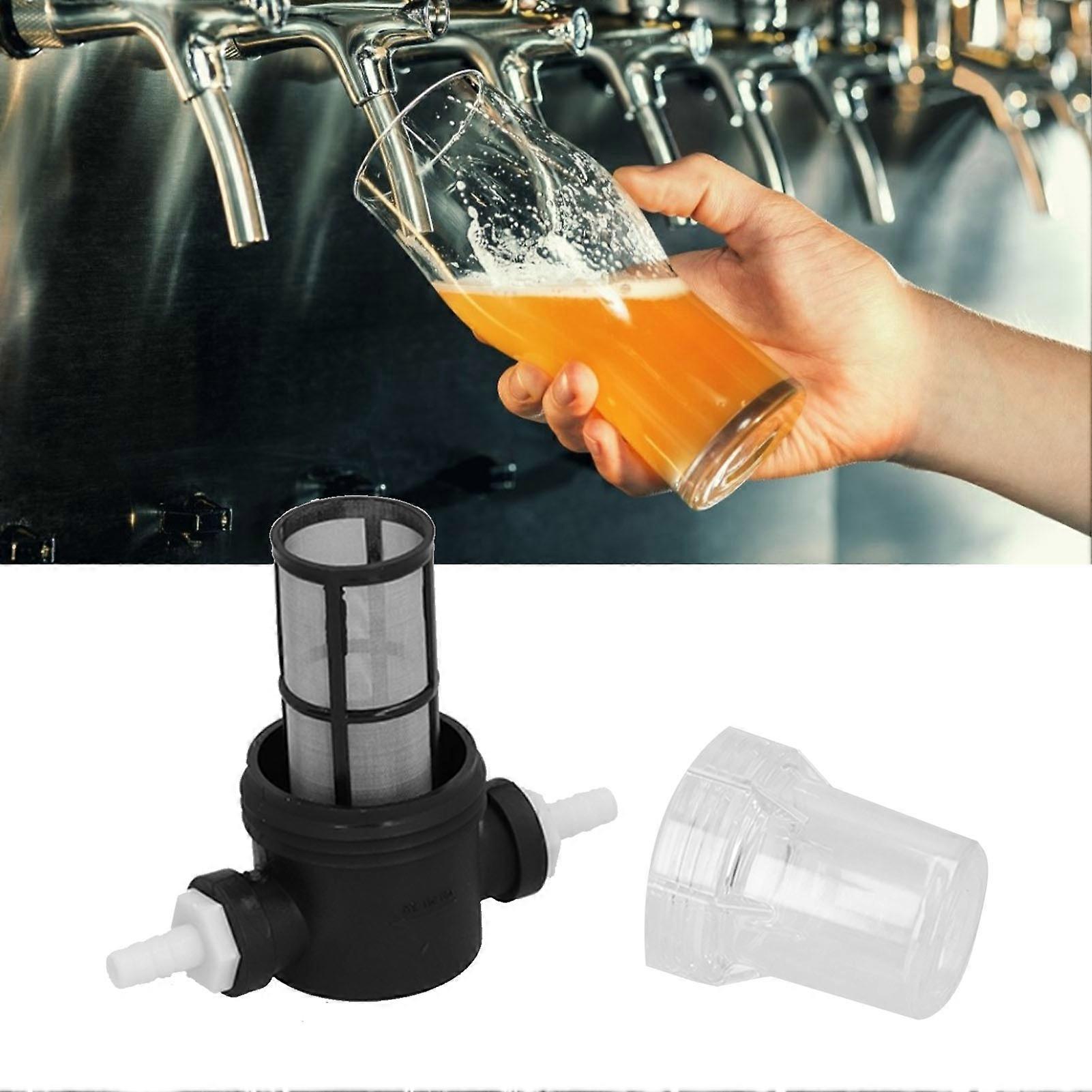 Beer Inline Filter Strainer for Home Brewing 150 Micron 80 Mesh Water and Beer Filtering 65/150
