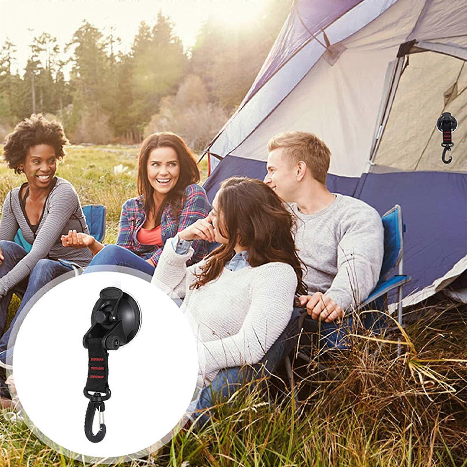 ヘビーデューティサクションカップアンカー、カーキャンプタープ用の固定フックタイダウン付き