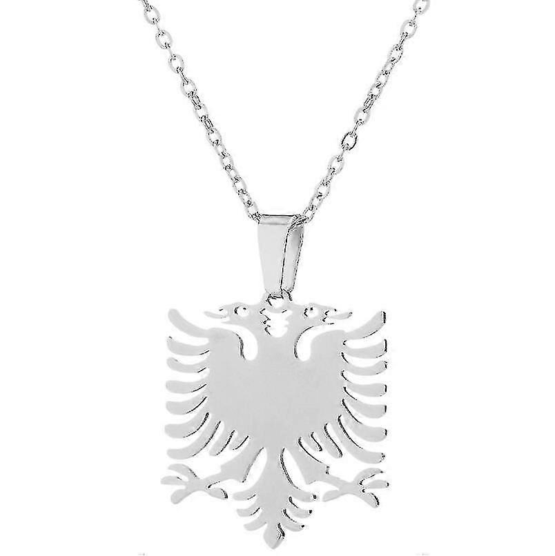 Collier pendentif Eagle avec accessoires en acier inoxydable