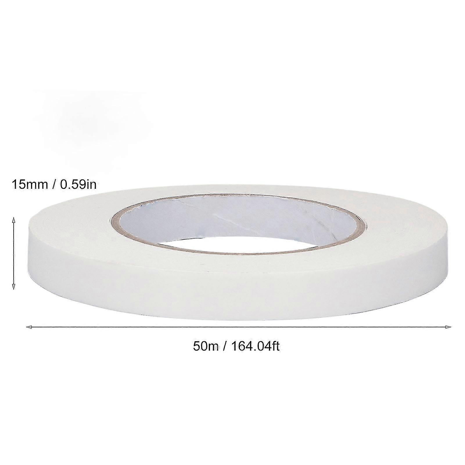 2Pcs Double Sided Tape, 15mm Width, 50m Length PE Waterproof Adhesive
