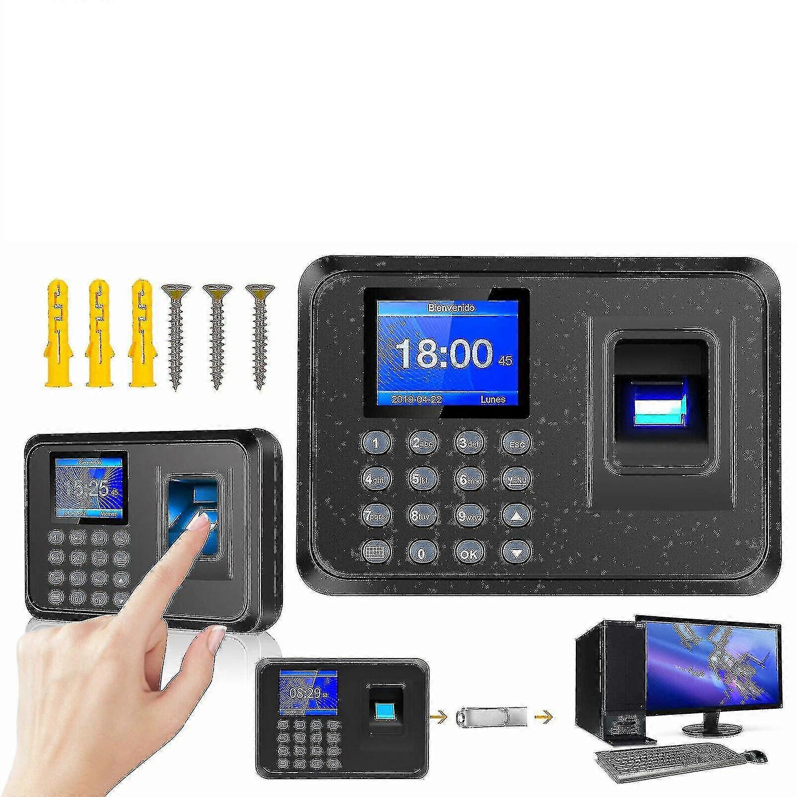 Fingerprint Checking-In Attendance Machine Icd Employee Time Clock