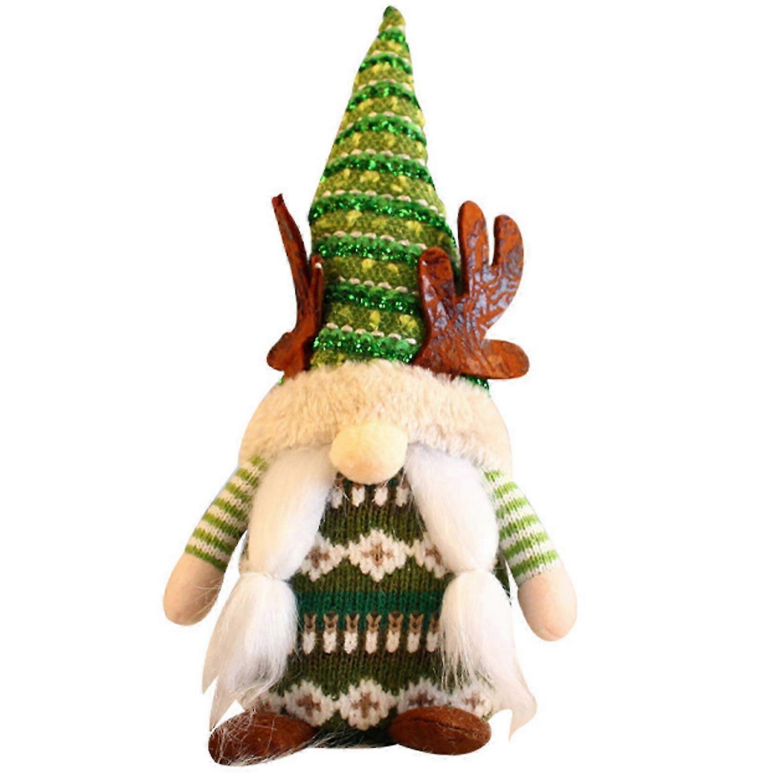 Braided Christmas Knitted Faceless Doll