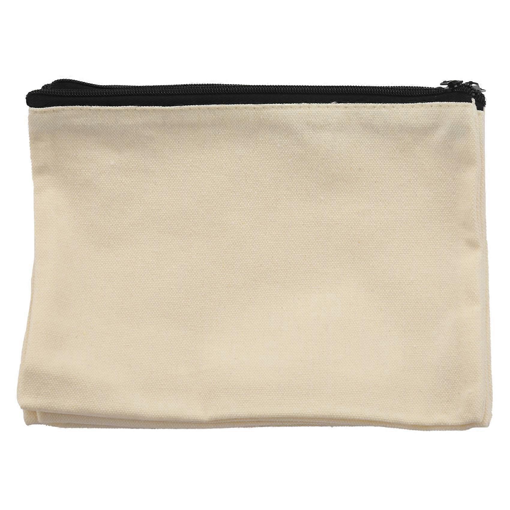 12 Pack Canvas Zipper Bags, DIY Craft Pouches for Travel Cosmetic Makeup Bags, Pencil Case, Party G