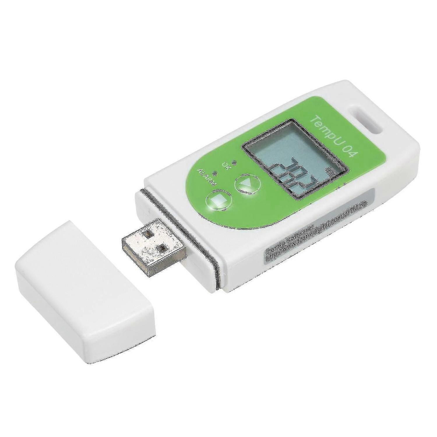 Datenlogger Mehrzweck-USB-Temperatur-Datenlogger Wiederverwendbarer Temperaturrekorder mit einer Kapazität von 32.000 Datensätzen - FCY