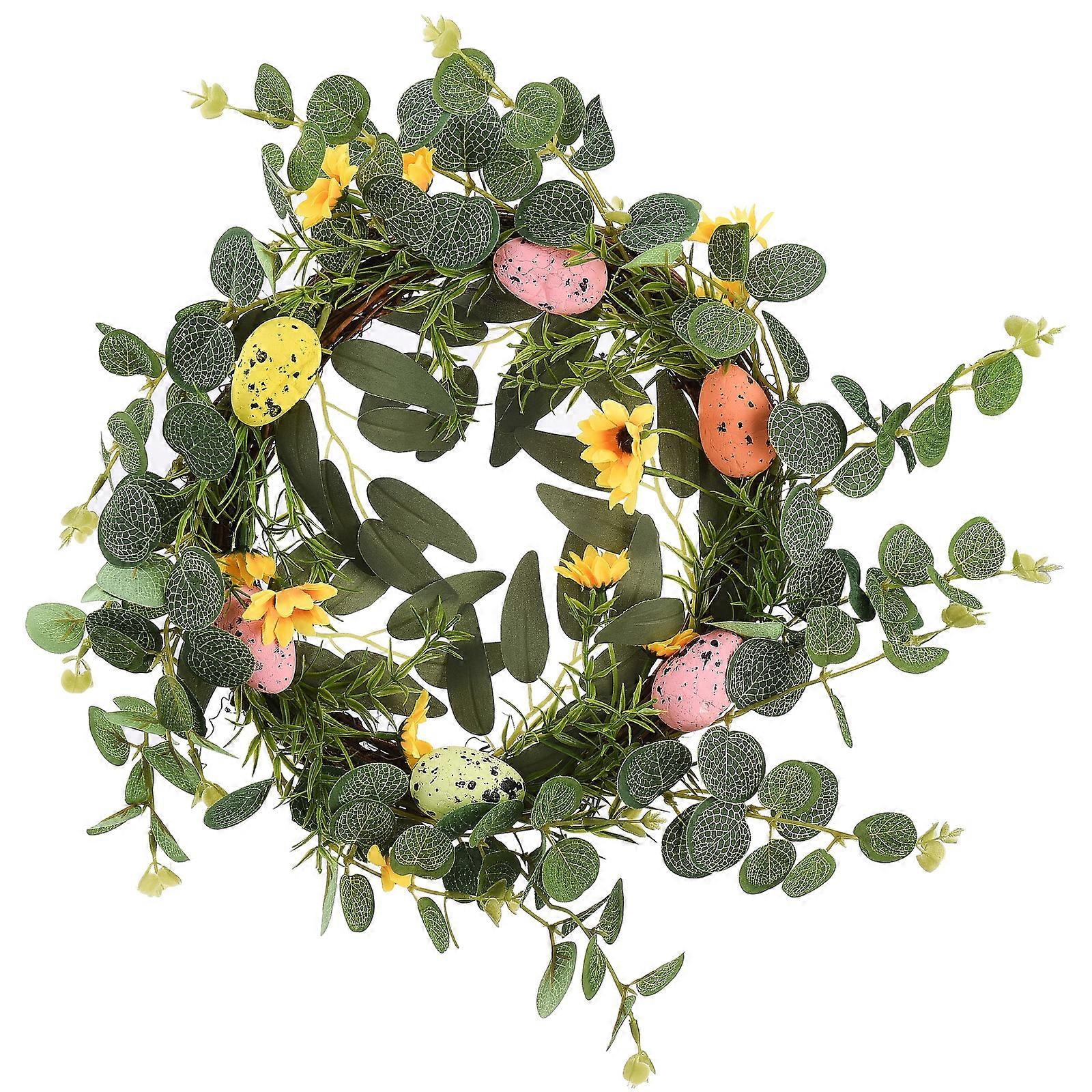 2023 Update  Easter Egg Ornaments, Premium Foam Glitter Artificial Easter Tree Decorations Home Party DIY Crafts