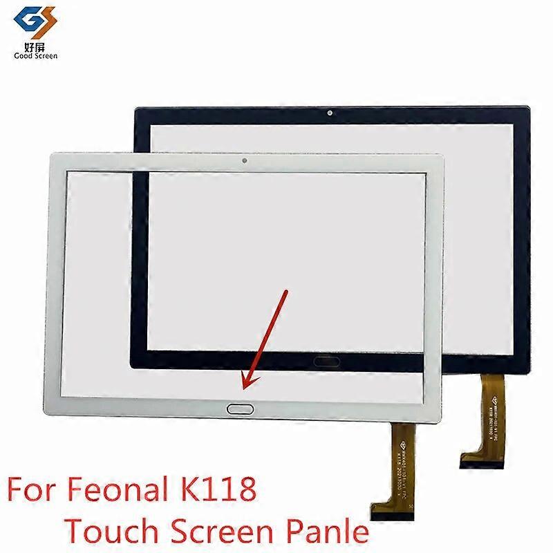 Black 10.1 inch K118 2023 Tablet PC Capacitive Touch Screen Digitizer Sensor External Glass Panel For Feonal K118