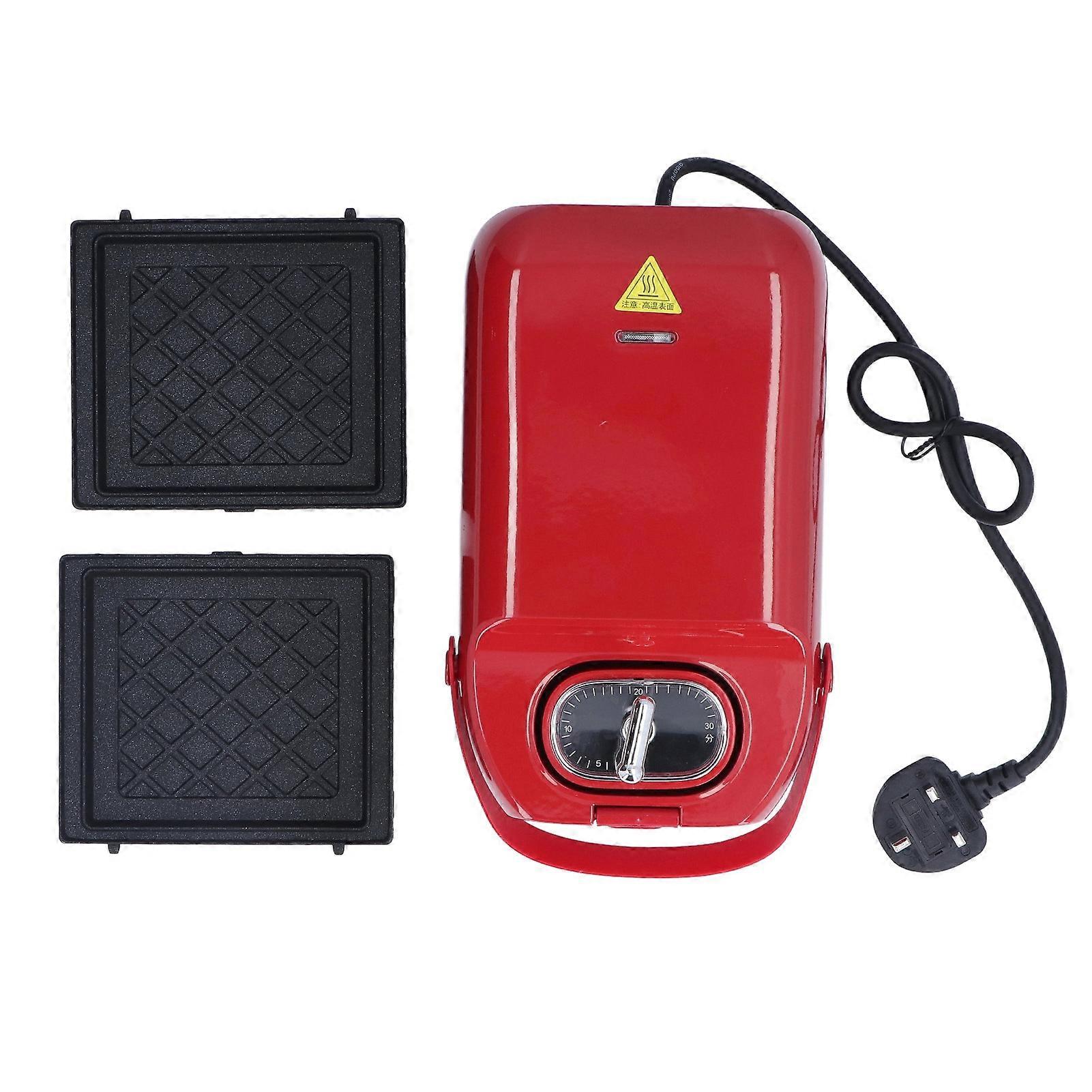 Frokostmaskin Timing Design Enkel Rengjøring Multifunksjonelle Smørbrød Vaffelmaskin 50Hz 650W