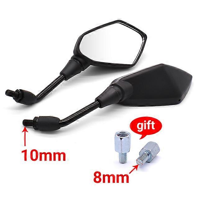 QX 1 Pair Motorcycle Rear View Mirrors For Honda MSX 125 CB650R CB125R XADV X ADV 750 X11 ST1300 10mm 8mm Back Side Convex Mirror