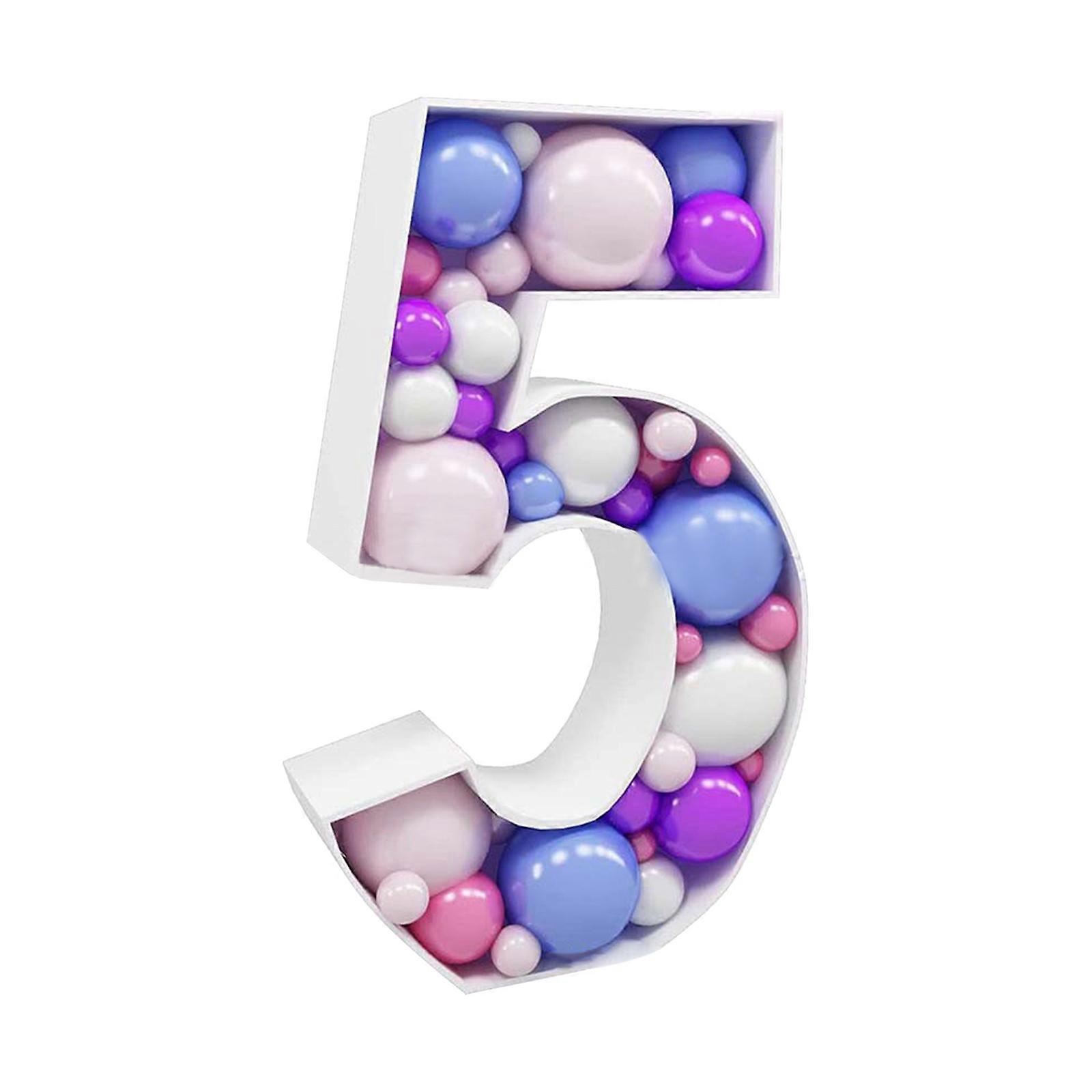 45 cm Large Number0-9 Balloon Frame Mosaic Balloon Filling Box Stand Filling