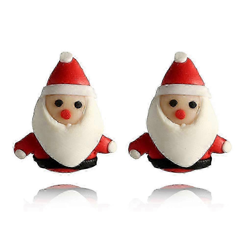 Handmade Snowman Ear Studs For Women