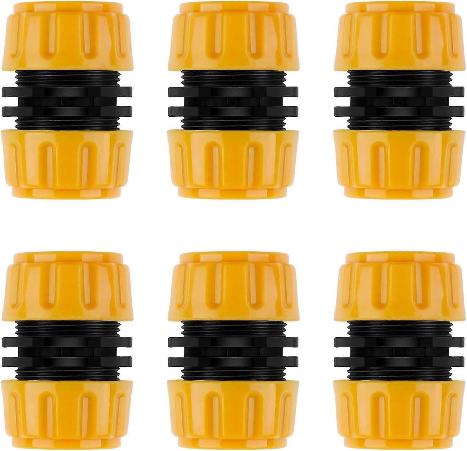 6 Pieces Male Hose Connector Extension for Garden Hose Pipe Joint (Repair Connector)