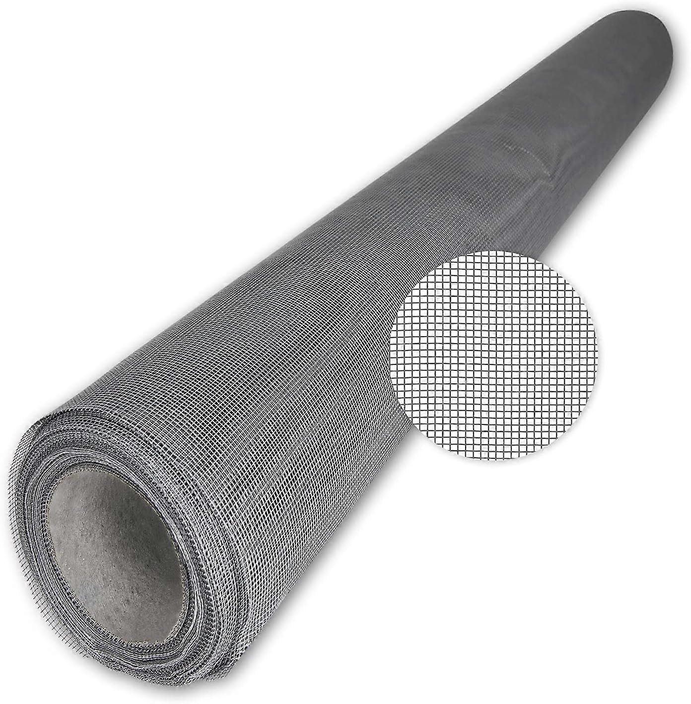 Mosquito netting - Mosquito net - Insect protection - Transparent fiberglass fabric, UV resistant, sold by the meter - 10m, gray