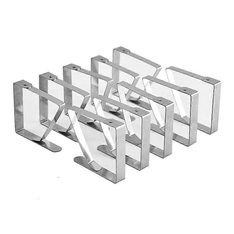 8cm x 10 Pieces Tablecloth Clips Set of 10 Stainless Steel Tablecloth Clips Anti-Slippery