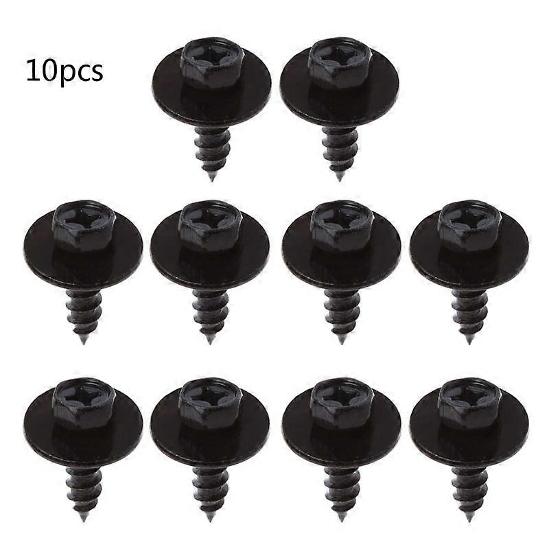 10x Hex Torx Screw Car Fender Bumper Cross Head Screw Washer Self-tapping Screws