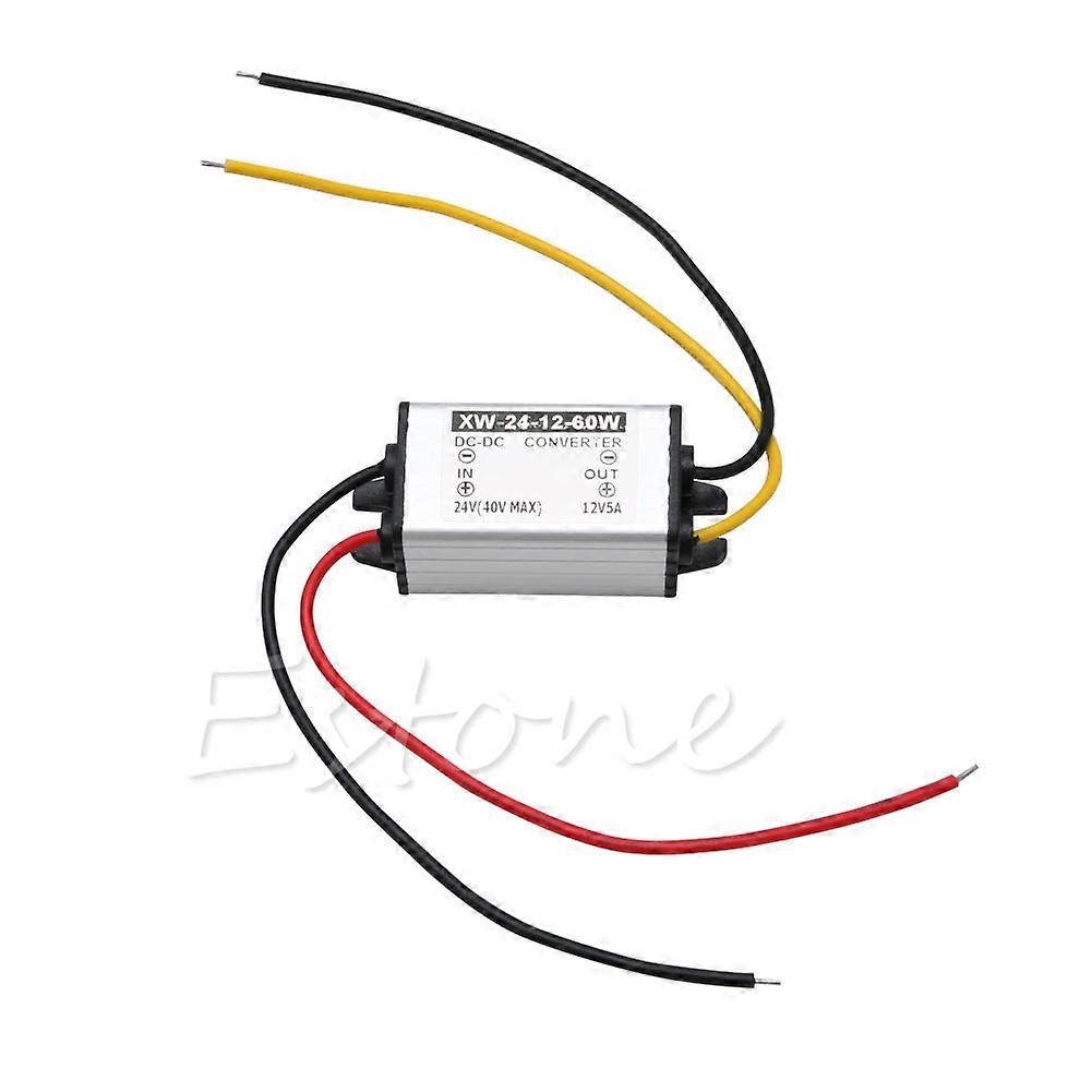 משאית רכב עמיד למים חדשה DC 24V ל DC 12V 5A 60W מתאם ספק ממיר כוח